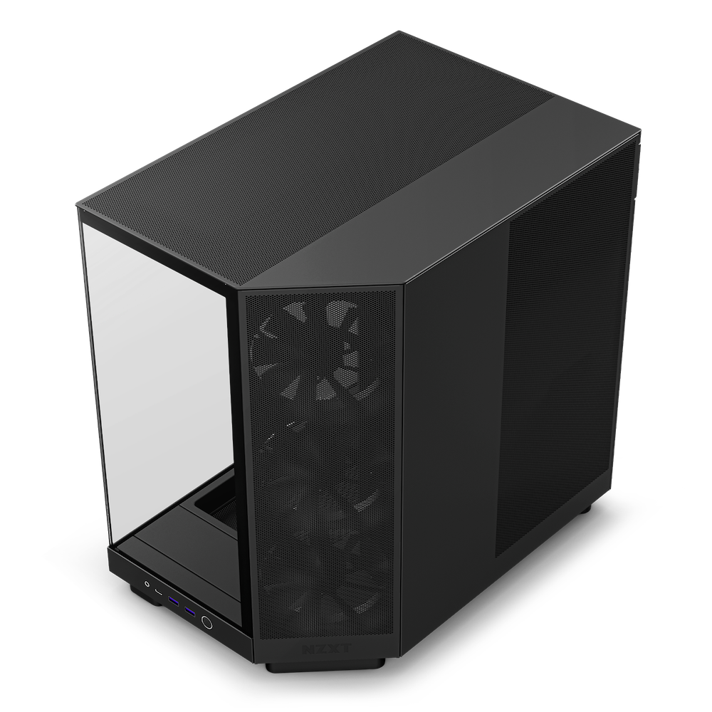 NZXT H6 Flow Compact Dual-Chamber Mid-Tower Airflow Case (Matte Black/White) 黑/白