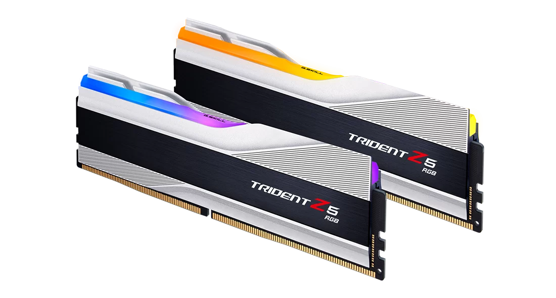 G.Skill Trident Z5 RGB Silver DDR5 7800MHz 32GB (16GB x 2) (F5-7800J3646H16GX2-TZ5RS)