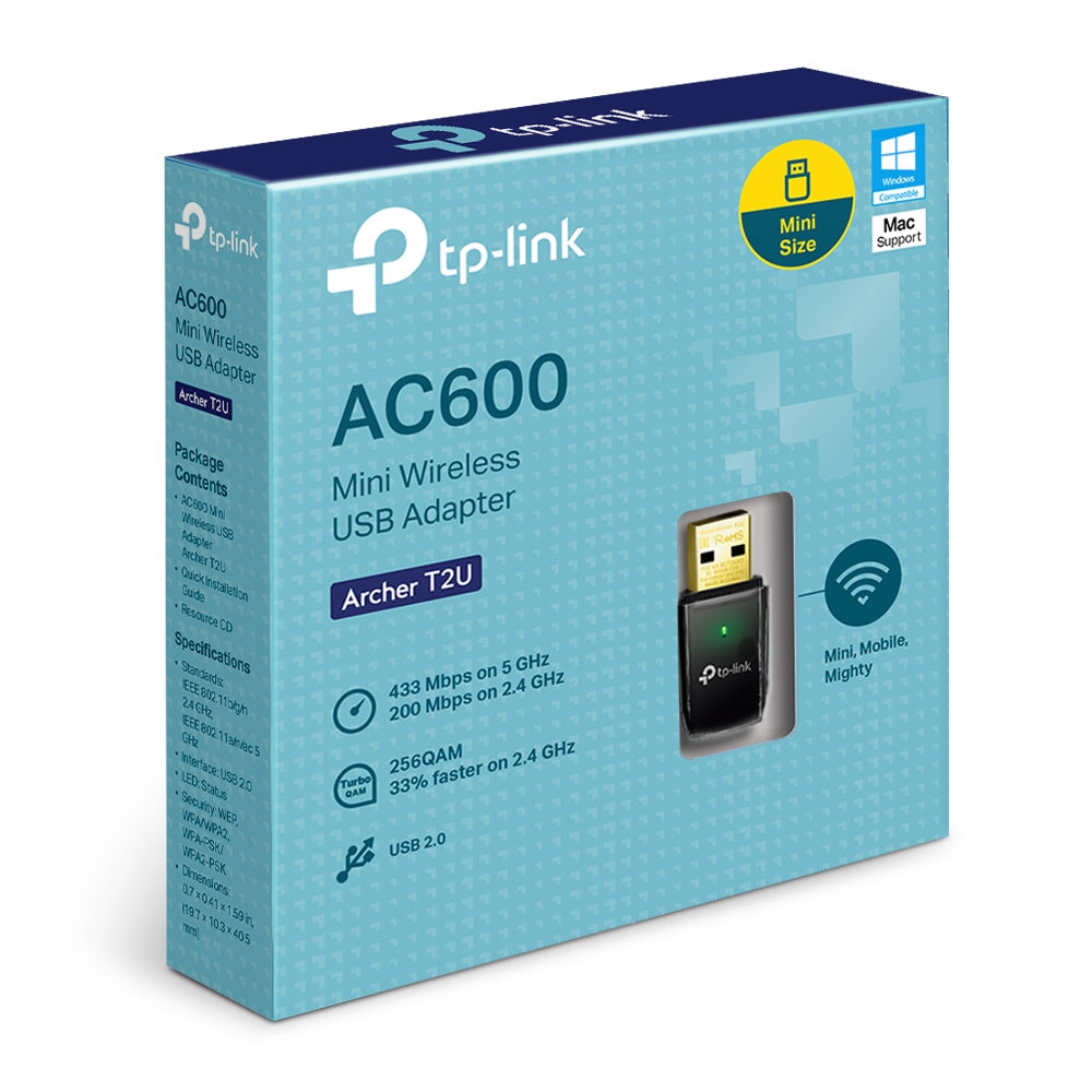 TP-Link AC600 無線雙頻 USB 網卡 (Archer T2U)