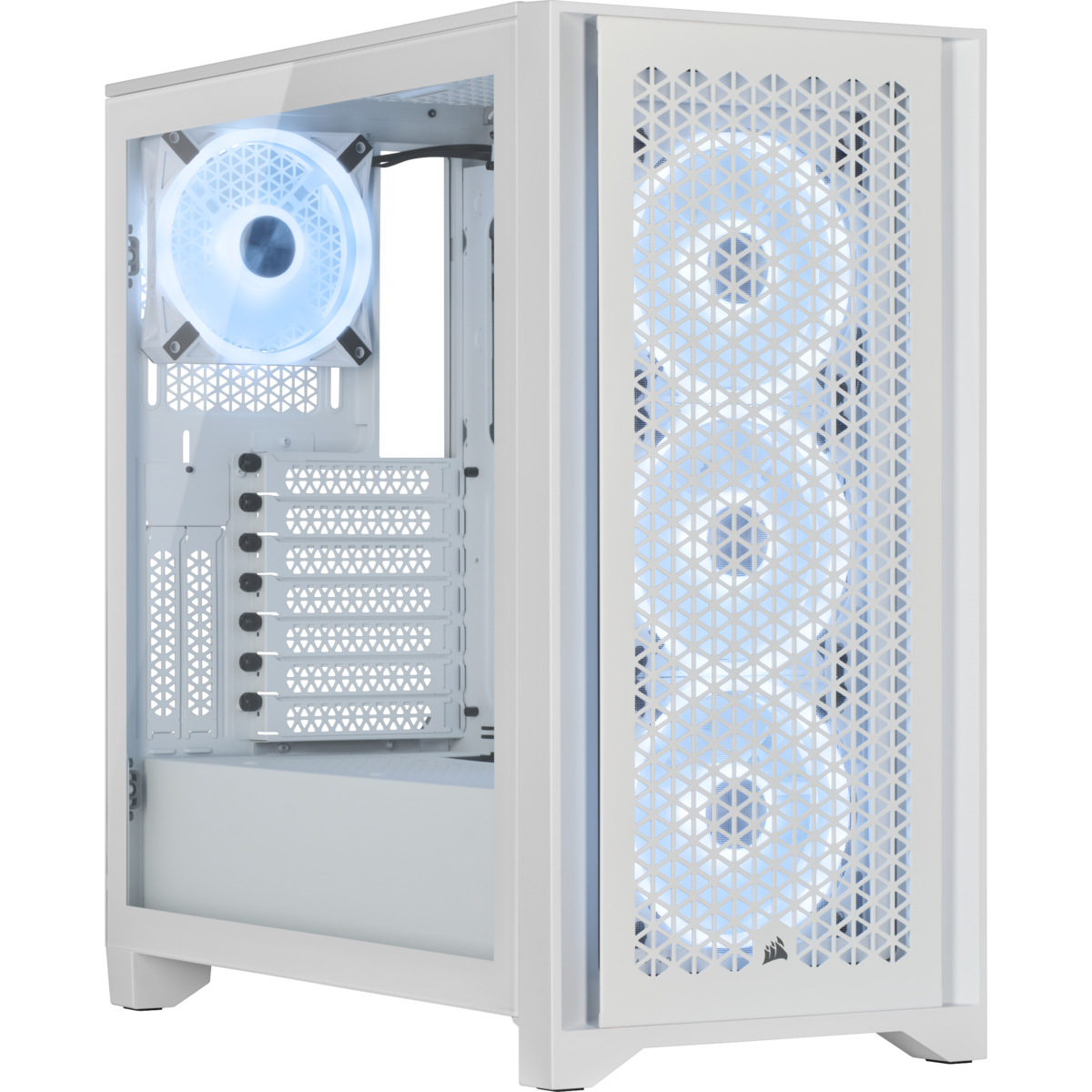 CORSAIR 4000D AIRFLOW QL Edition Tempered Glass Mid-Tower ATX Case-True White
