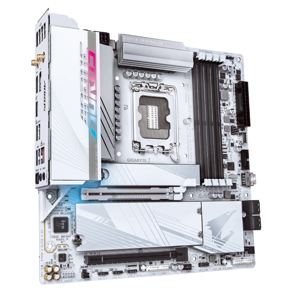 GIGABYTE 技嘉 B760M AORUS ELITE X AX Micro-ATX 白色主機板 (DDR5)
