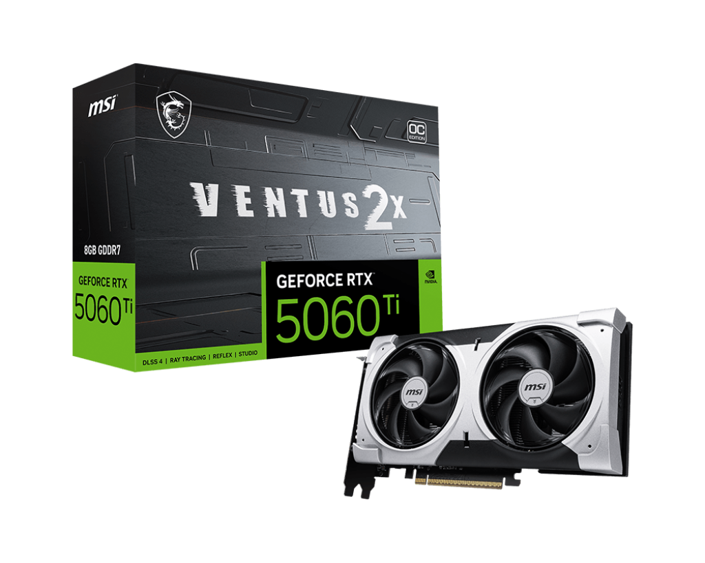 MSI 微星 VENTUS 2X PLUS GeForce RTX 5060 Ti 顯示卡 8G GDDR7