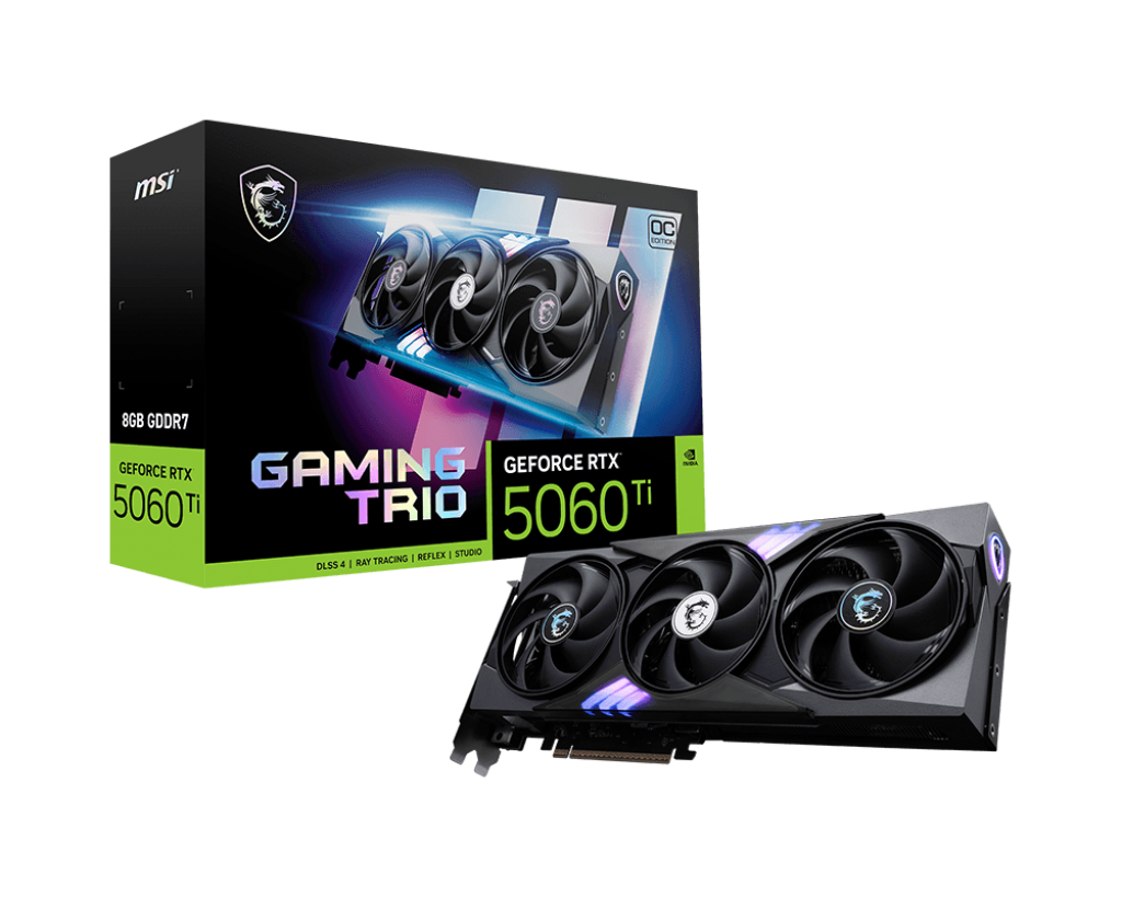MSI 微星 GAMING TRIO GeForce RTX 5060 Ti 顯示卡 8G GDDR7 OC