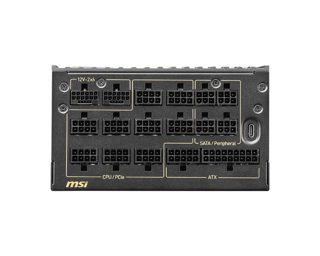 MSI MEG Ai1600T PCIE5 1600W 80Plus Titanium 鈦金牌 全模組 主機電源 (10年保)