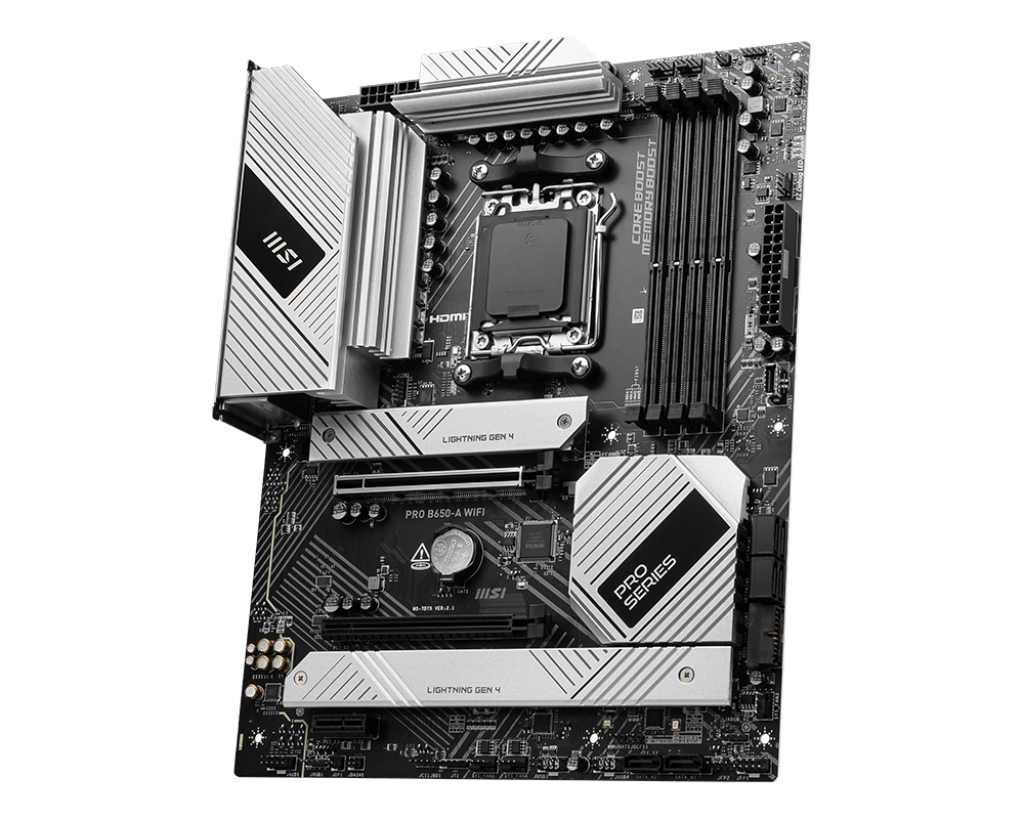 MSI 微星 PRO B650-A WIFI ATX 白色主機板 (DDR5)