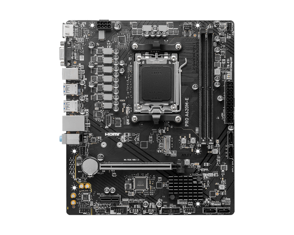 MSI 微星 PRO A620M-E Micro-ATX 主機板 (DDR5)