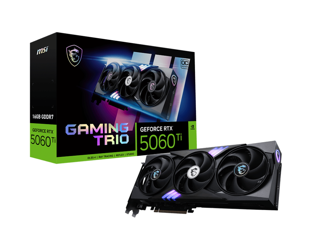 MSI 微星 GAMING TRIO GeForce RTX 5060 Ti 顯示卡 16G GDDR7 OC