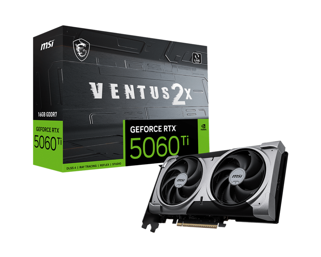 MSI 微星 VENTUS 2X PLUS GeForce RTX 5060 Ti 顯示卡 16G GDDR7