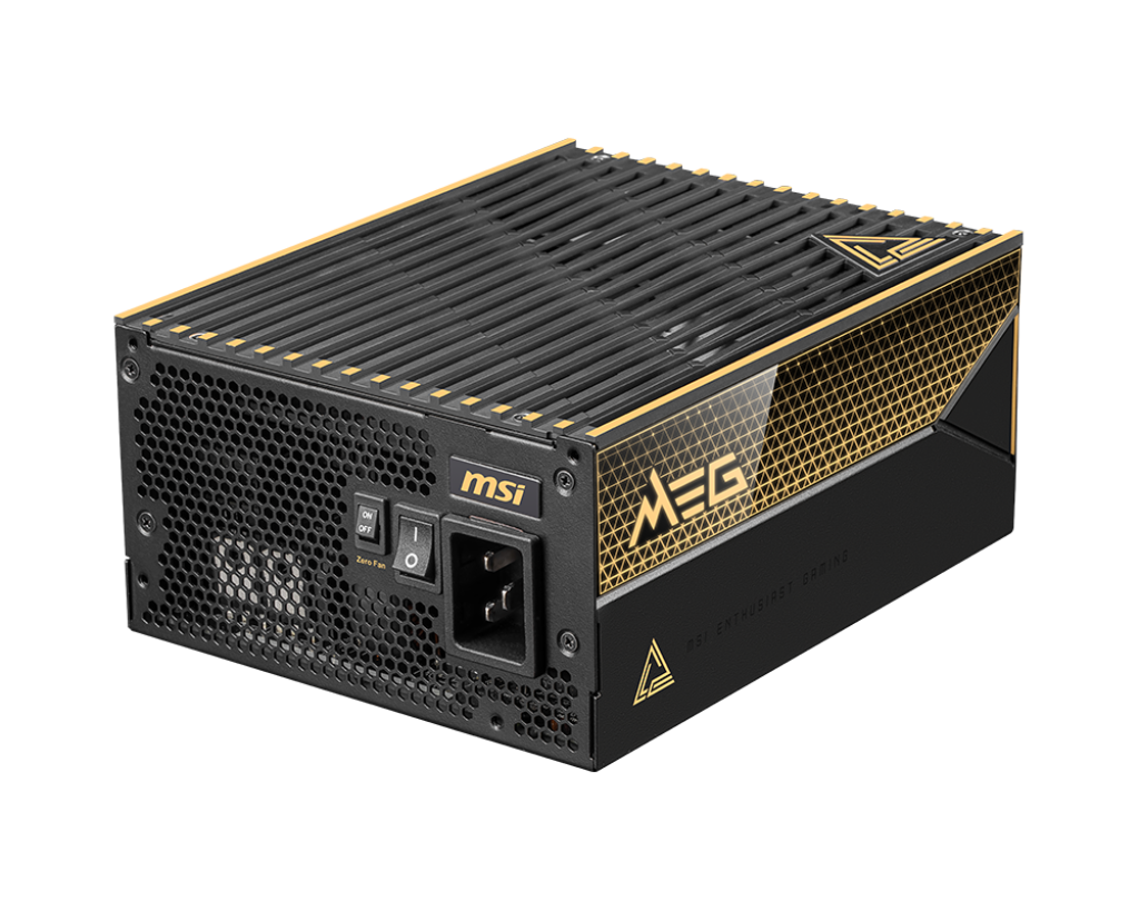 MSI MEG Ai1600T PCIE5 1600W 80Plus Titanium 鈦金牌 全模組 主機電源 (10年保)