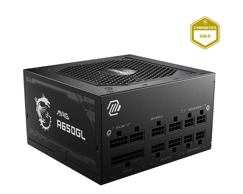 MSI MAG A650GL 650W 80Plus Gold 金牌 全模組 主機電源