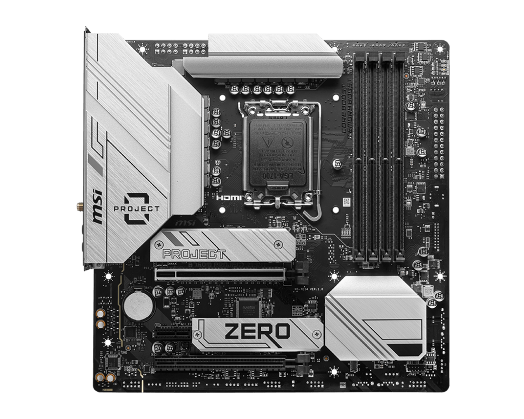 MSI 微星 B760M PROJECT ZERO 白色 主機板 (DDR5)  (3 Years)
