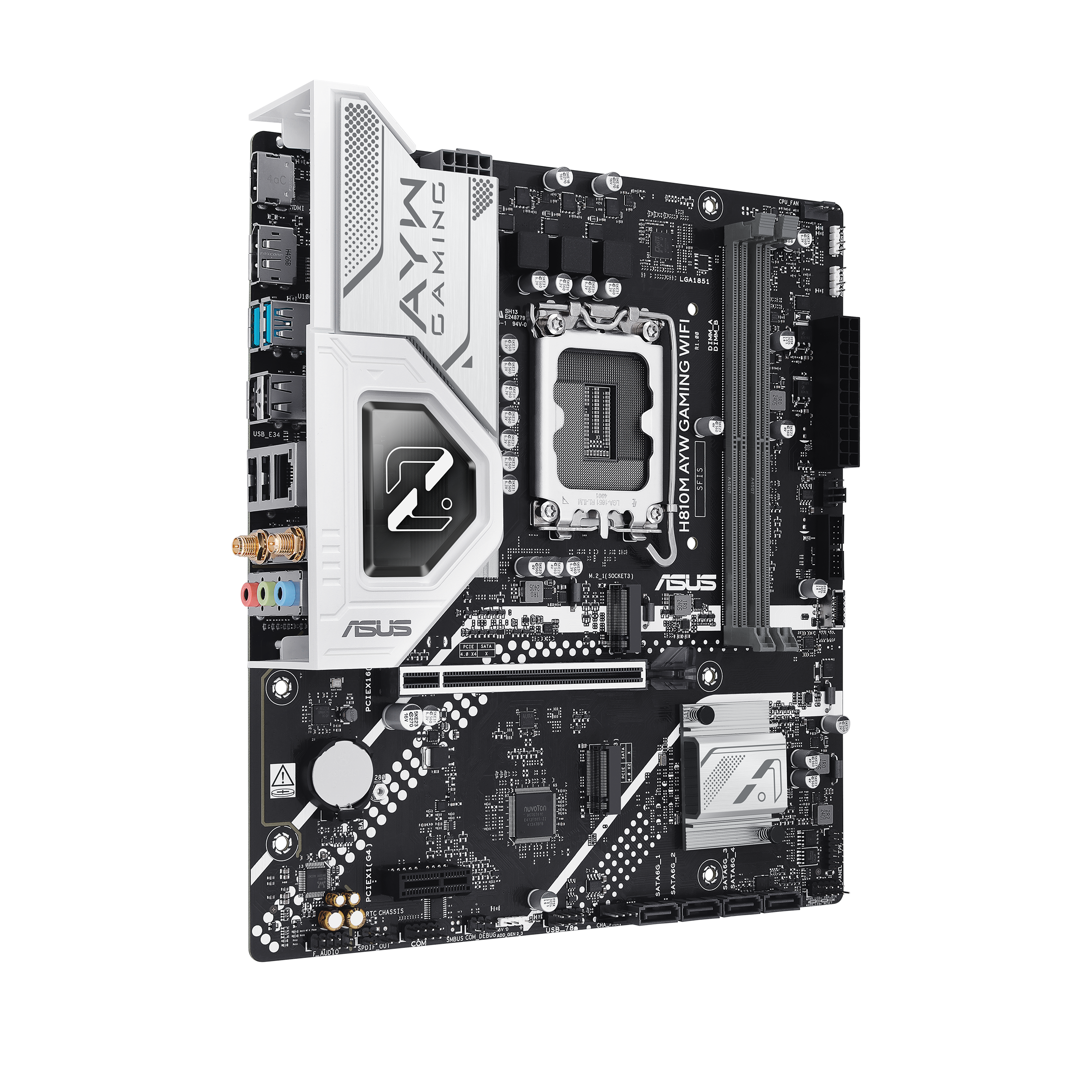 【父親節獻禮】ASUS 華碩 H810M AYW GAMING WIFI-CSM MATX 主機板
