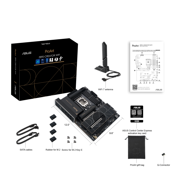 ASUS 华硕ProArt Z890 CREATOR WIFI ATX 主机板DDR5 