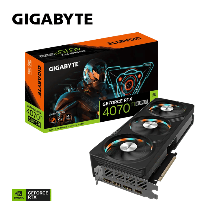 GIGABYTE 技嘉 GeForce RTX4070Ti SUPER 16GB GDDR6X GAMING OC 顯示卡