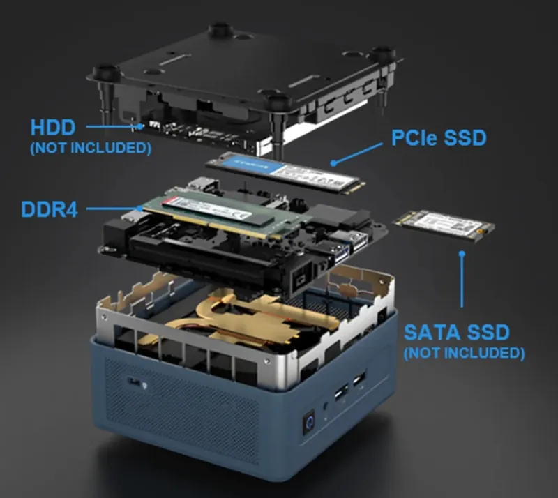 (i9推荐) GEEKOM Mini IT13 Mini-PC 迷你电脑(i9 13900H、32GB RAM、1TB SSD、Window 11 Pro)