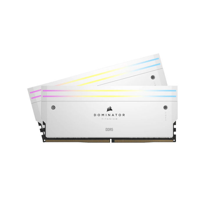 CORSAIR DOMINATOR TITANIUM RGB 96GB (48 GB X2) DDR5 6600MHZ  WHITE