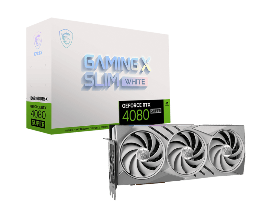 MSI 微星 GAMING X SLIM WHITE GeForce RTX 4080 SUPER 16G 顯示卡