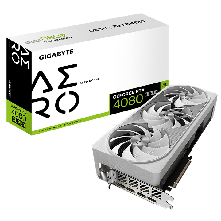 GIGABYTE 技嘉 AERO GeForce RTX 4080 Super 16G OC White 白色顯示卡