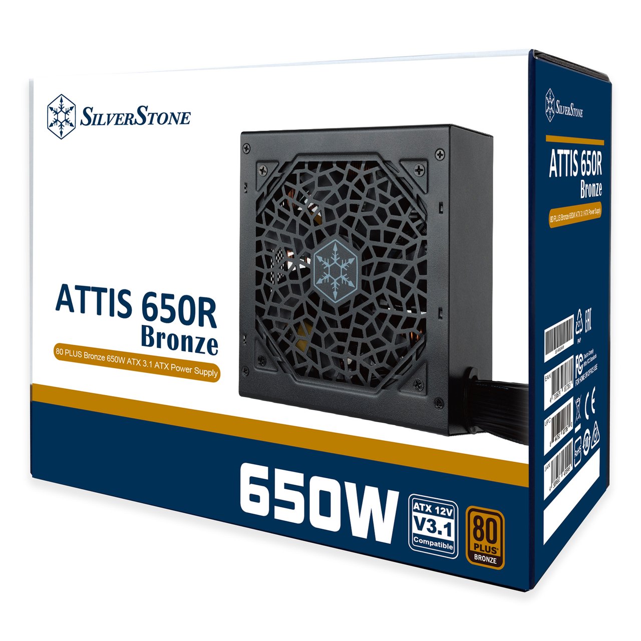 SilverStone 銀欣 ATTIS 650R 650W ATX 3.1 80Plus Bronze 銅牌 火牛 (5年保)
