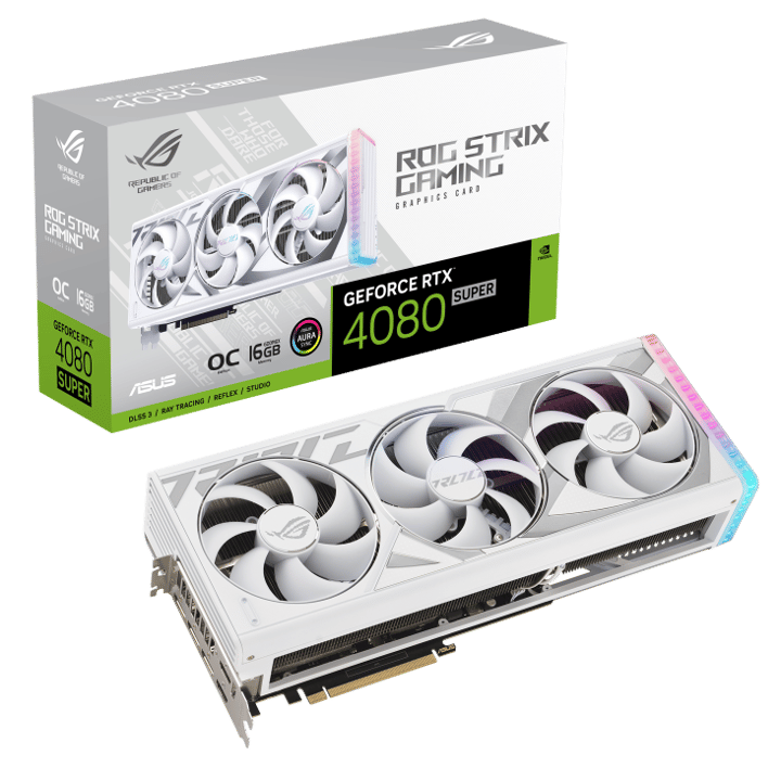 ASUS 華碩 ROG STRIX White Edition GeForce RTX 4080 Super 16G OC 白色顯示卡