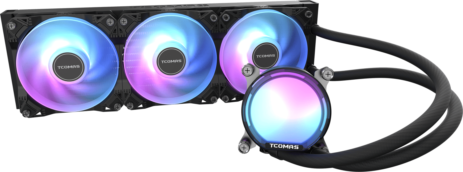 TCOMAS 鈦鉭 SJ-A080 INTEL 240/ 360mm CPU 黑/白 水冷散熱器