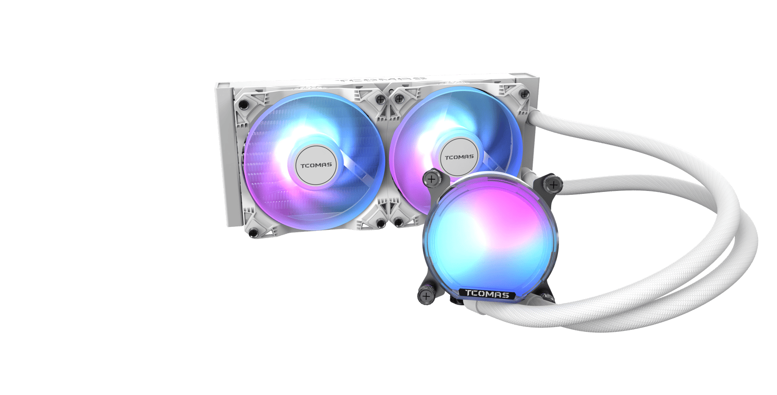 TCOMAS 鈦鉭 SJA-080 AMD 240/ 360mm CPU 黑/白 水冷散熱器