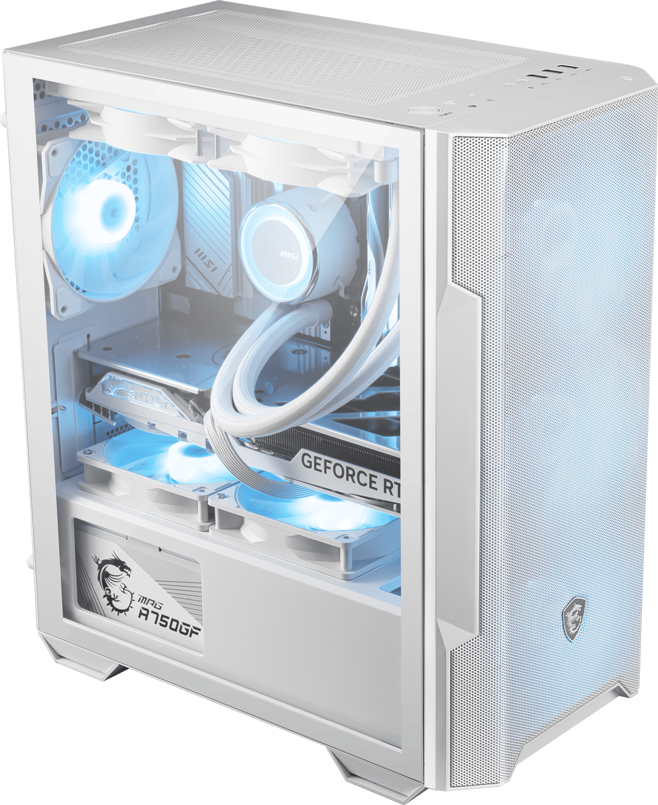 MSI 微星 MAG FORGE M100R Micro-ATX 機箱 - Black / White 黑 / 白色
