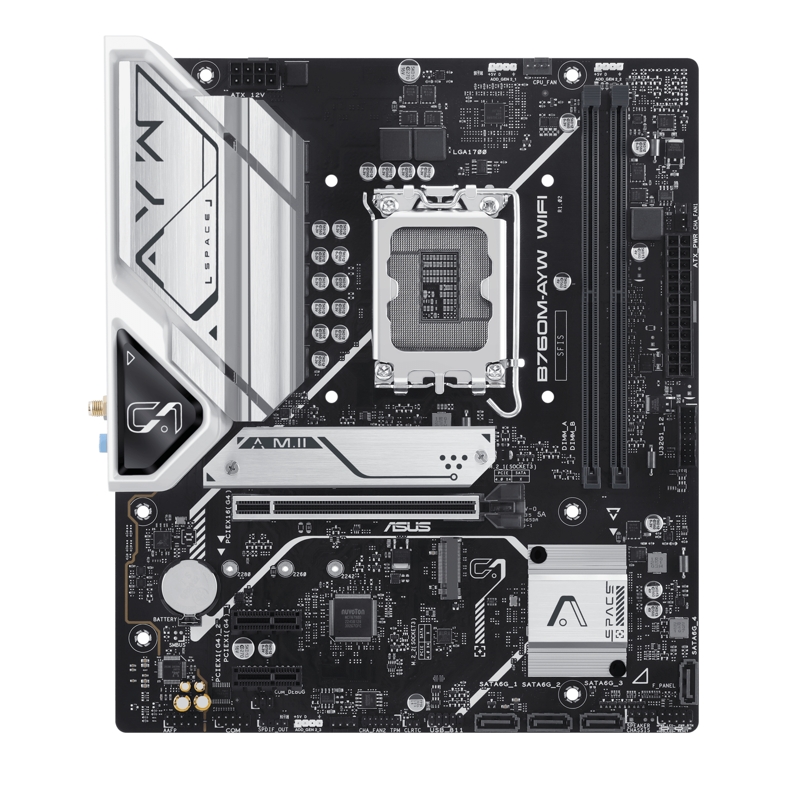 ASUS 華碩 B760M-AYW WIFI Micro-ATX 主機板 (DDR5)