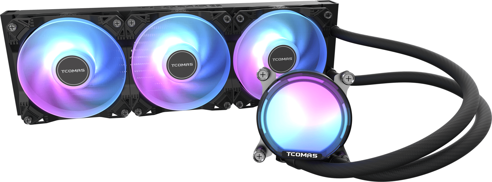 TCOMAS 鈦鉭 SJA-080 AMD 360mm CPU 黑/白 水冷散熱器