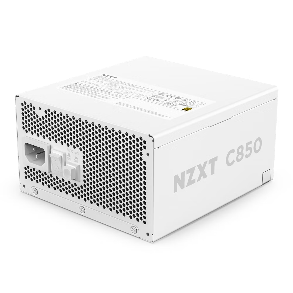 NZXT C850 Gold ATX 3.1 850W/ 1000W / 1200W 80Plus Gold 金牌 全模組 主機電源 (10年保) - White 白色