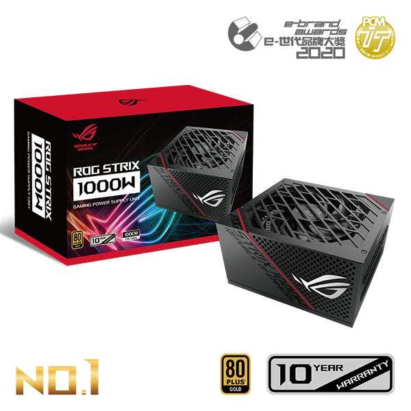 ASUS ROG STRIX 1000W 80PLUS GOLD 金牌 全模組 主機電源