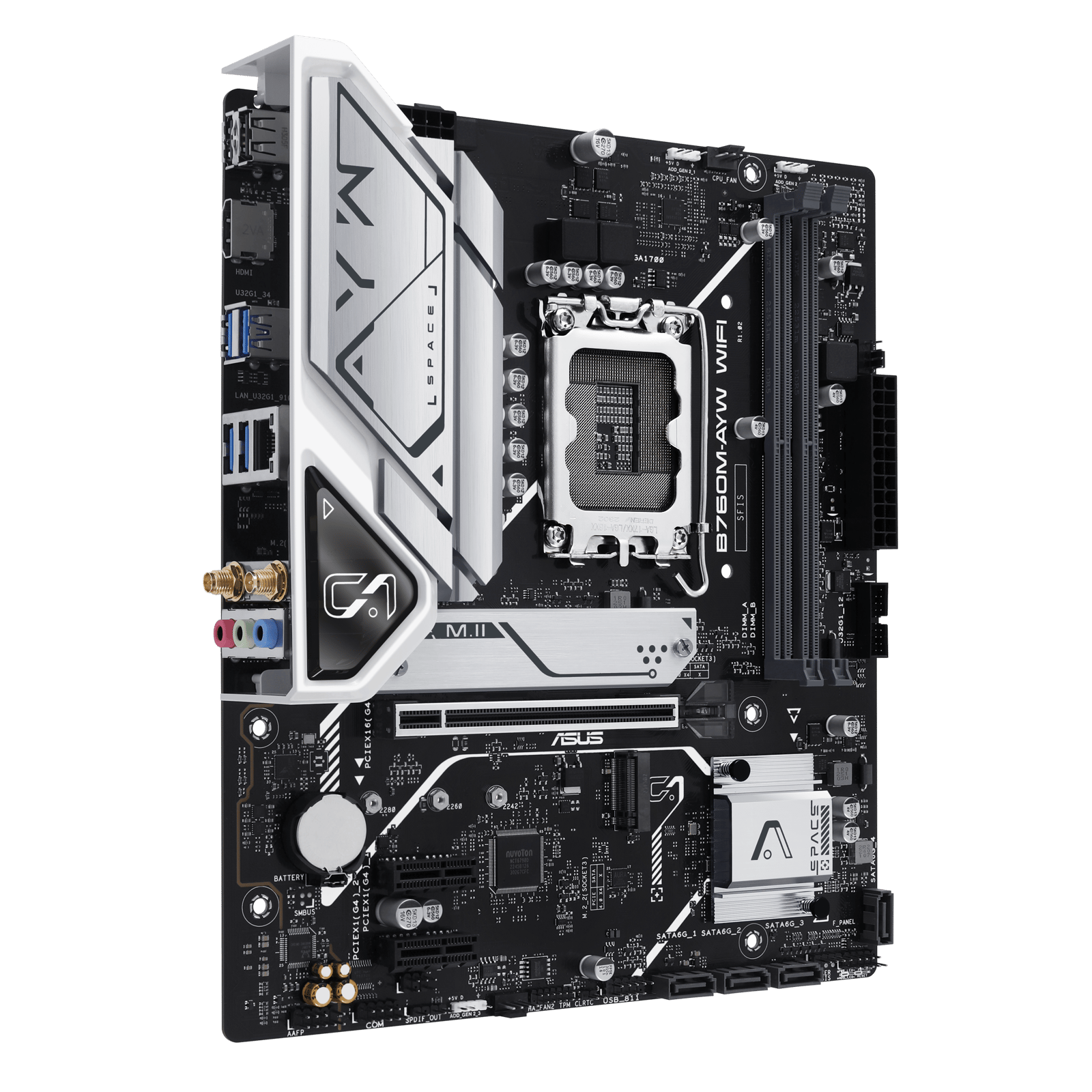 ASUS 華碩 B760M-AYW WIFI Micro-ATX 主機板 (DDR5)