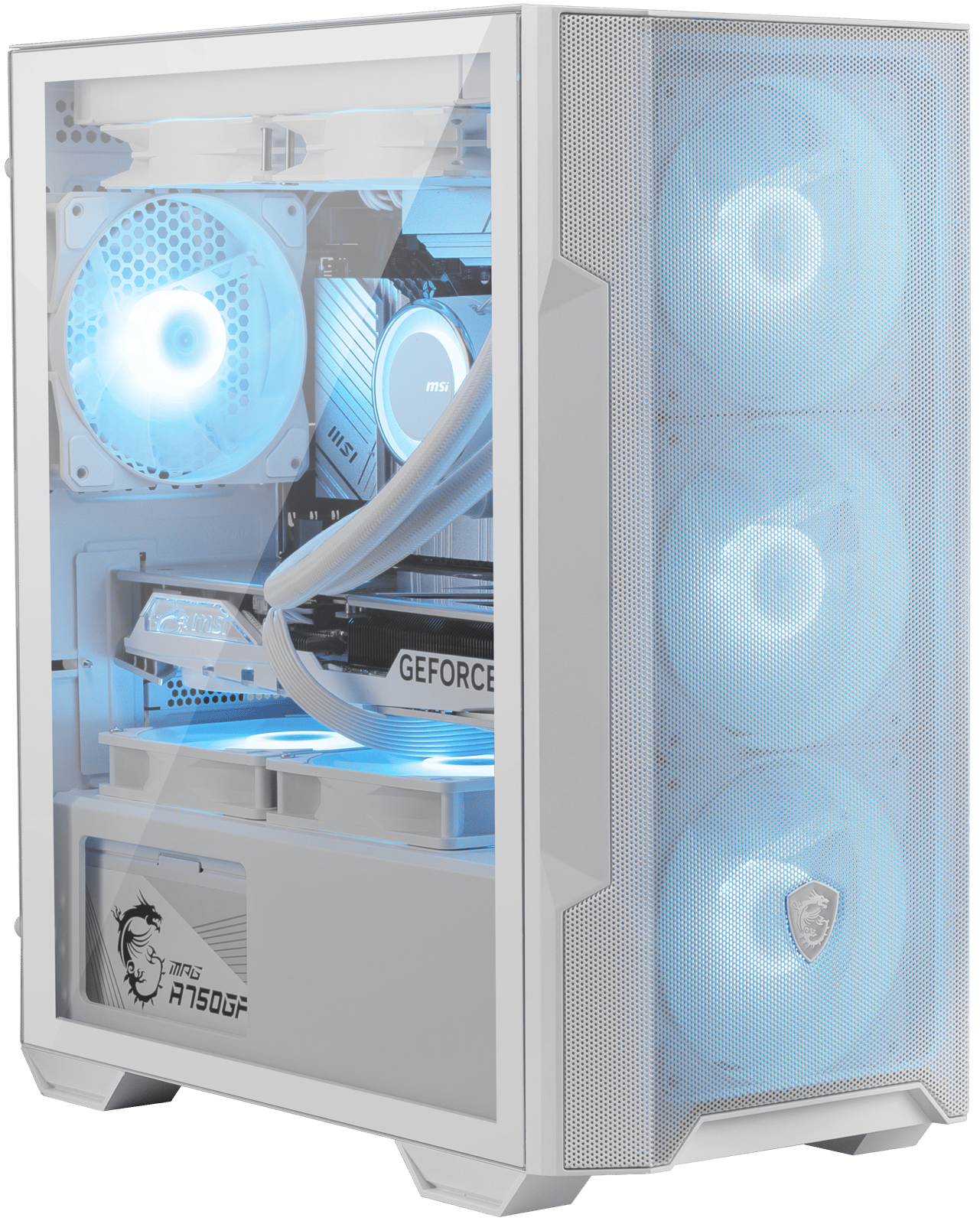 MSI 微星 MAG FORGE M100R Micro-ATX 機箱 - Black / White 黑 / 白色