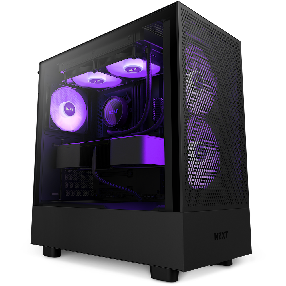 NZXT H5 FLOW RGB Mid-Tower Case (黑/白)