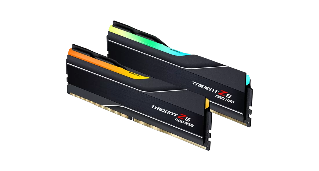 G Skill Trident Z5 Neo RGB DDR5 5600MHz 48GB AMD EXPO (24GBx2) (F5-5600J4040D24GX2-TZ5NR)