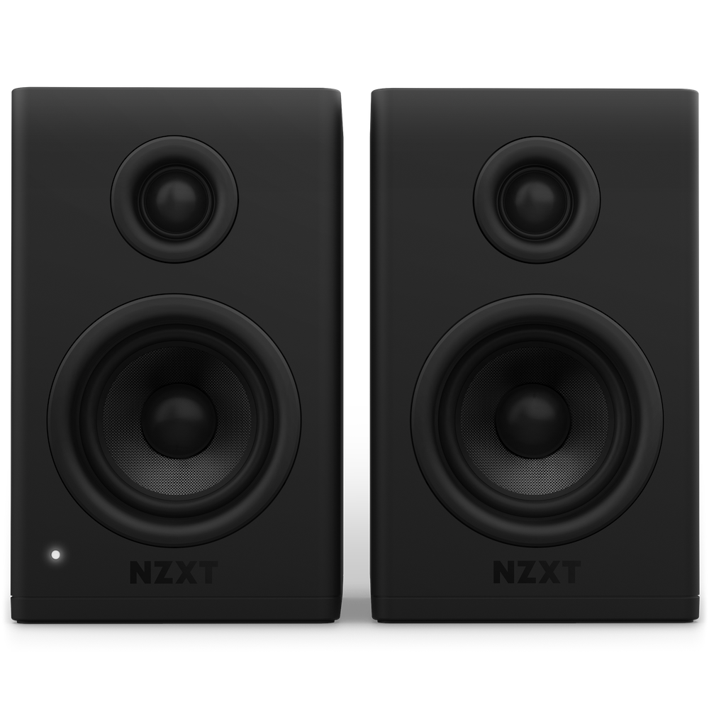 NZXT Relay Speakers 80 Watt Desktop PC Gaming Speakers (黑色/白色)