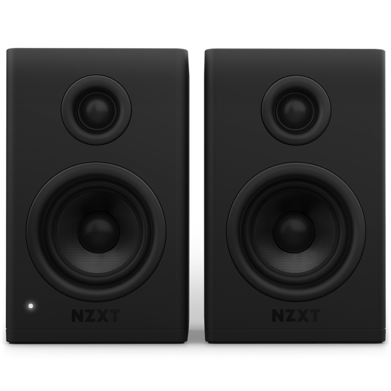NZXT Relay Speakers 80 Watt Desktop PC Gaming Speakers (黑色/白色)