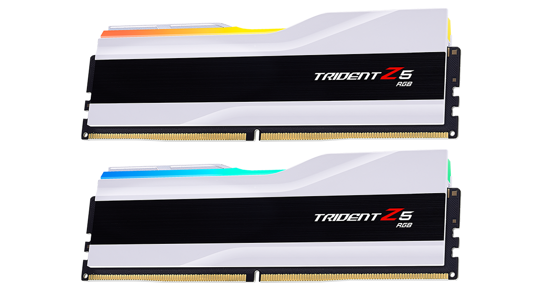 G Skill Trident Z5 RGB 黑/銀/白 DDR5-6400Mhz 32GB (16GBx2) CL32-39-39-102