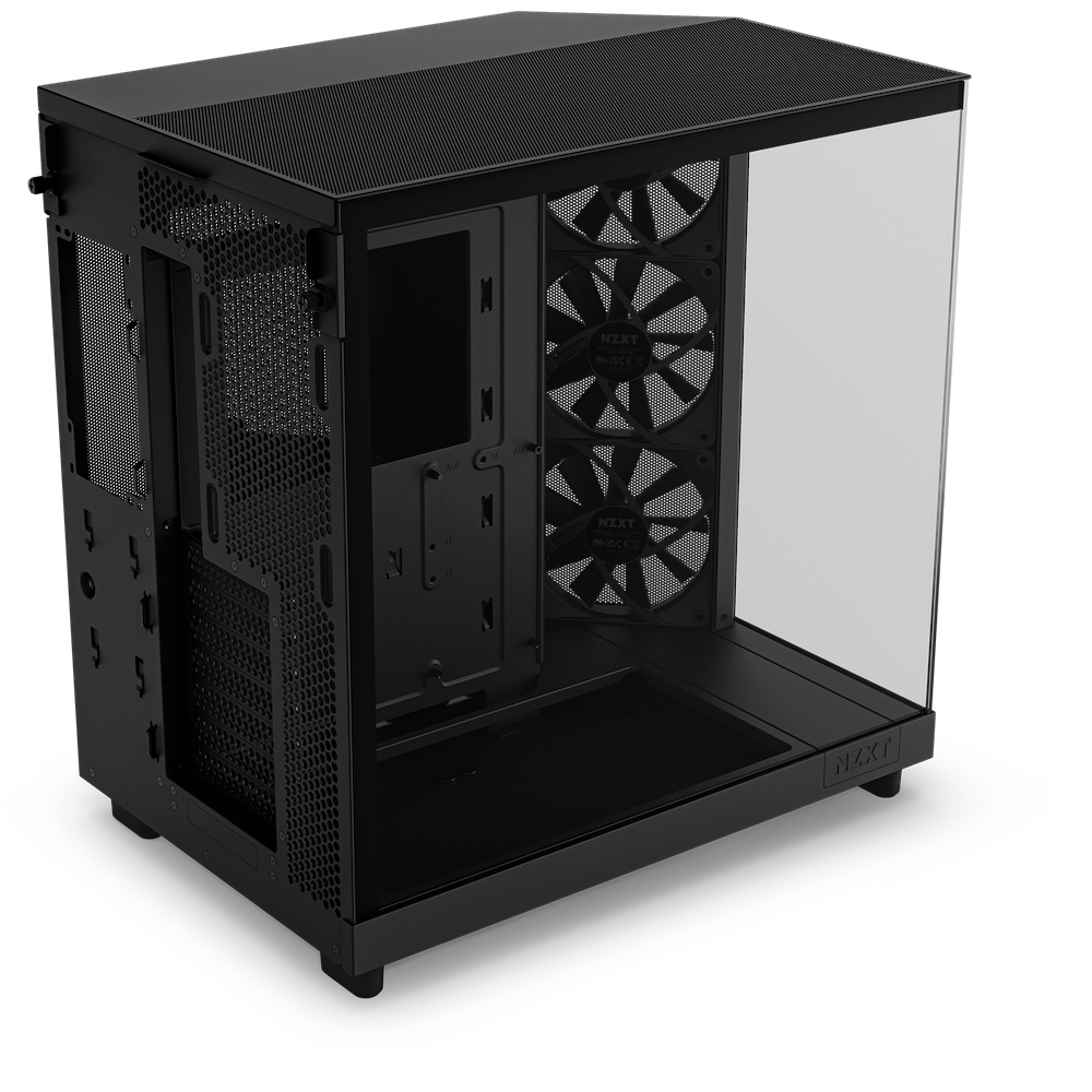 NZXT H6 Flow Compact Dual-Chamber Mid-Tower Airflow Case (Matte Black/White) 黑/白