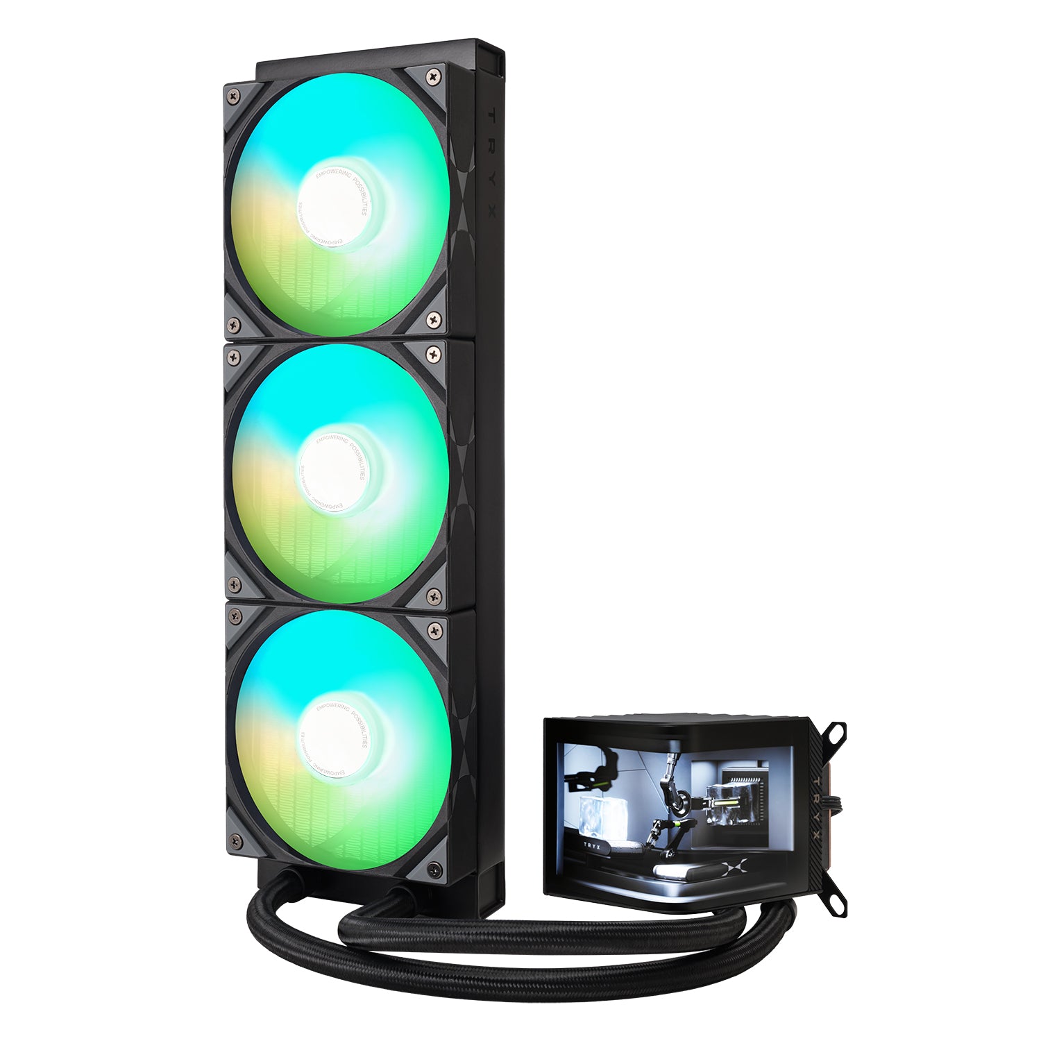 TRYX PANORAMA ARGB 360 LCD 升級版 水冷散熱器
