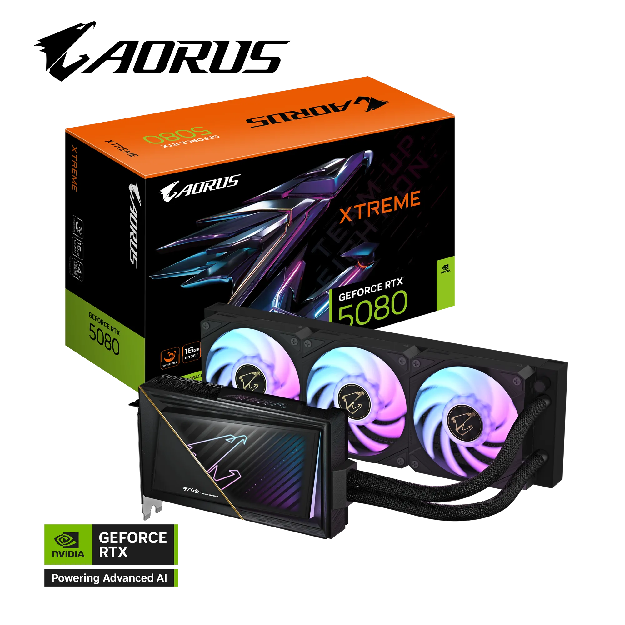 GIGABYTE 技嘉 AORUS GeForce RTX 5080 XTREME WAATERFORCE 16GB 顯示卡