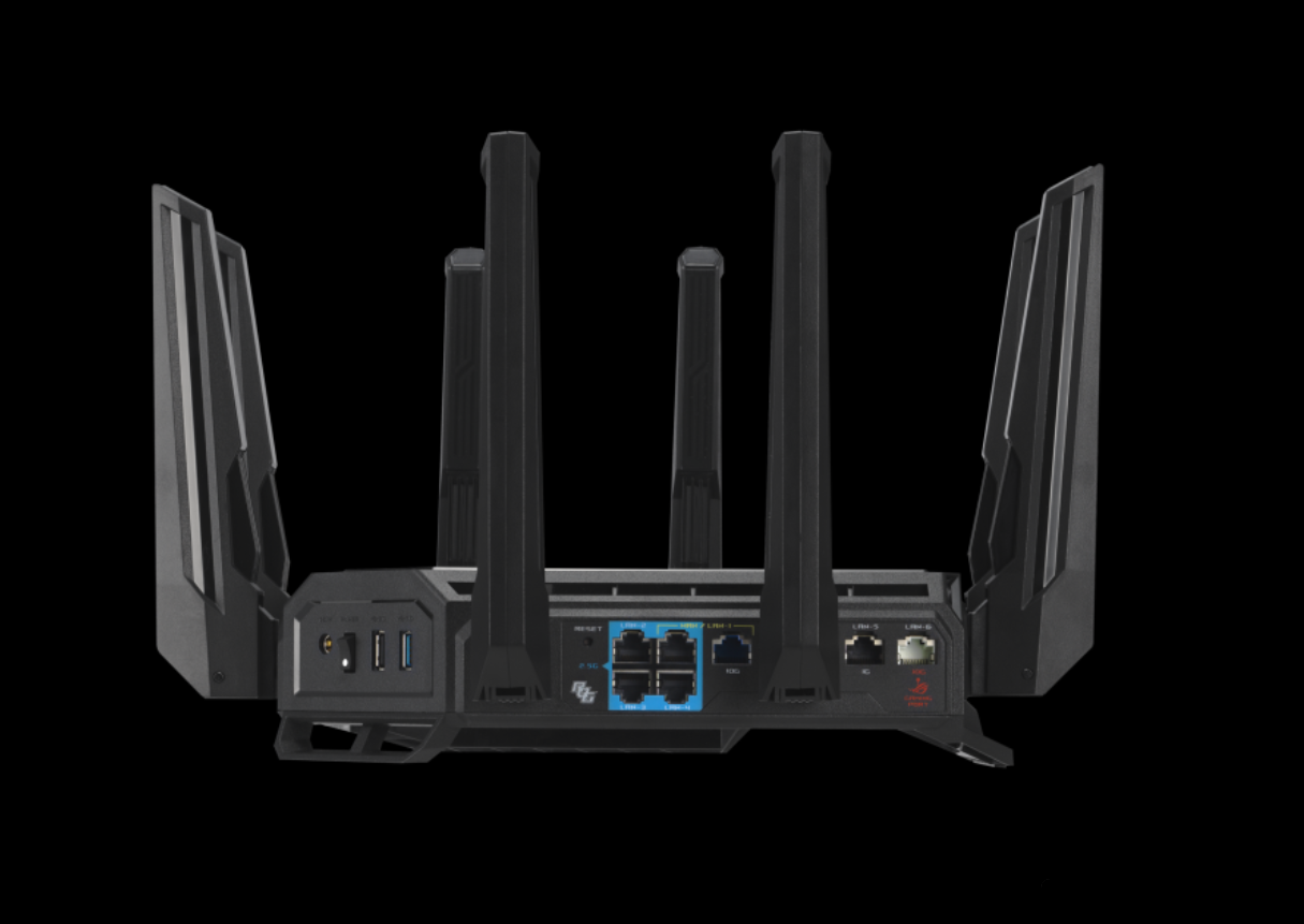 ASUS 华硕ROG Rapture GT-BE98 BE25000 四频WiFi 7 (802.11be) 电竞无线路由器