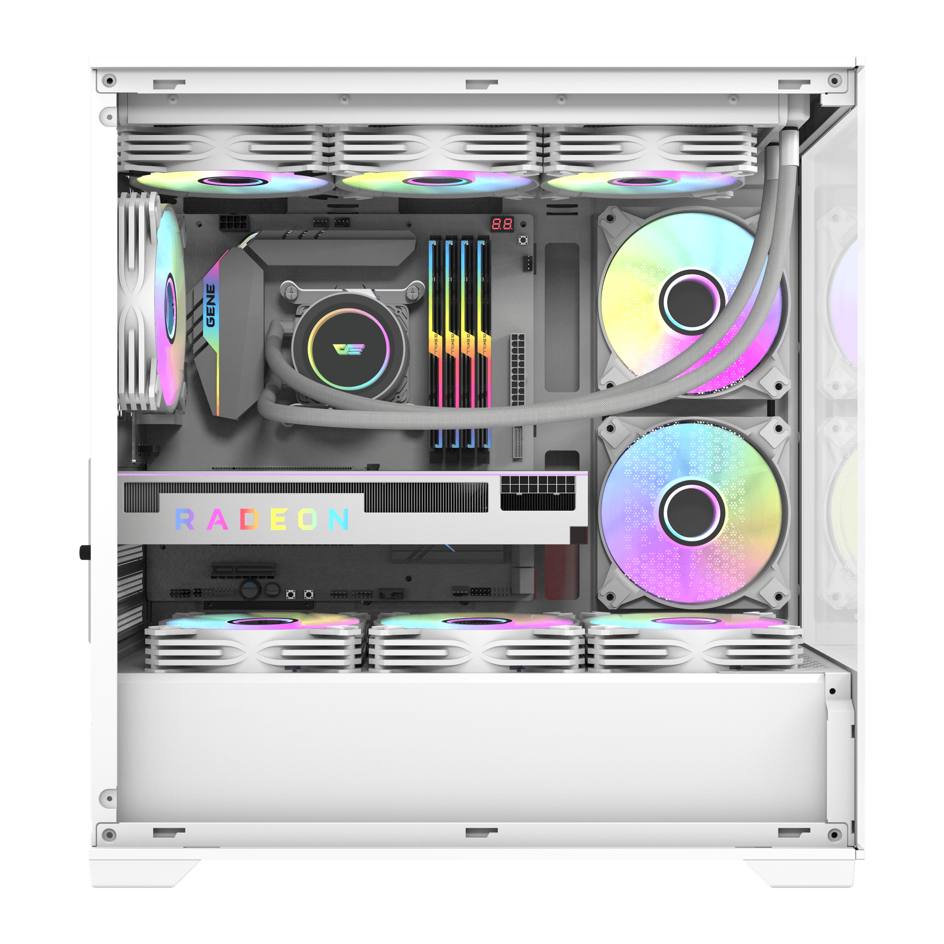 Darkflash DK415P Micro-ATX 機箱 - White 白色