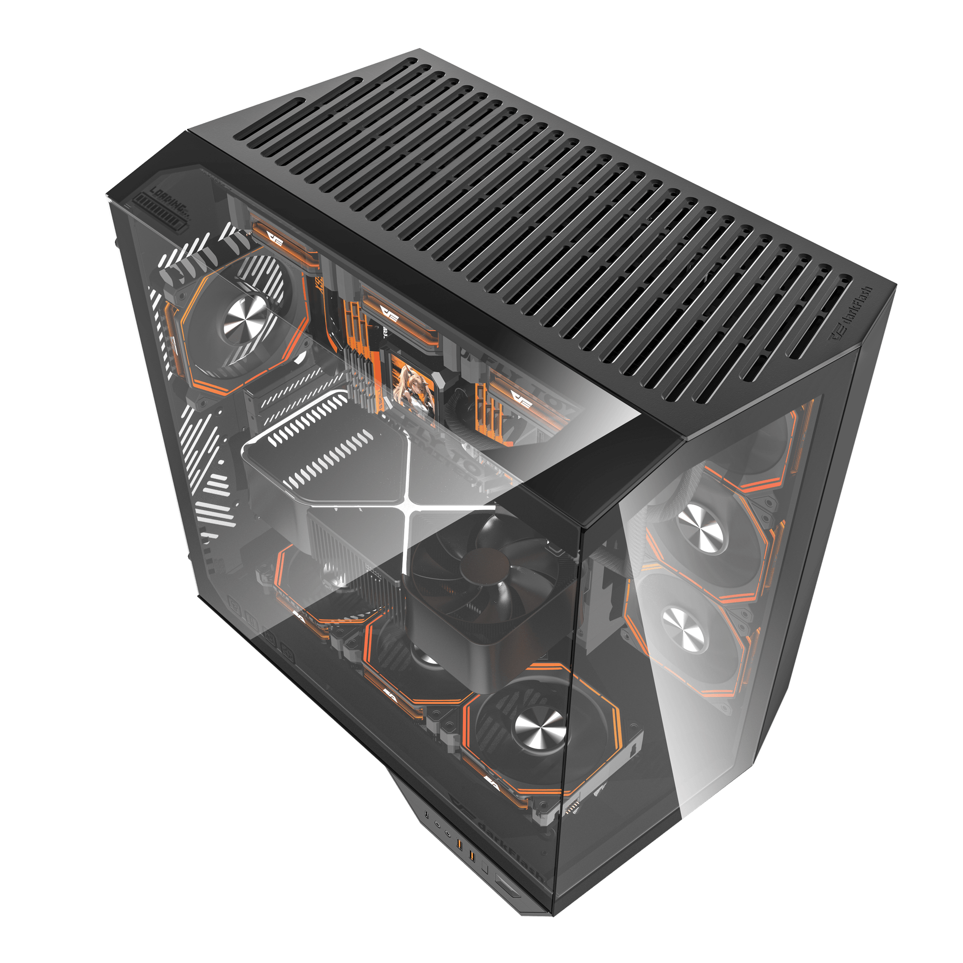 Darkflash DK415P Micro-ATX 机箱- White 白色