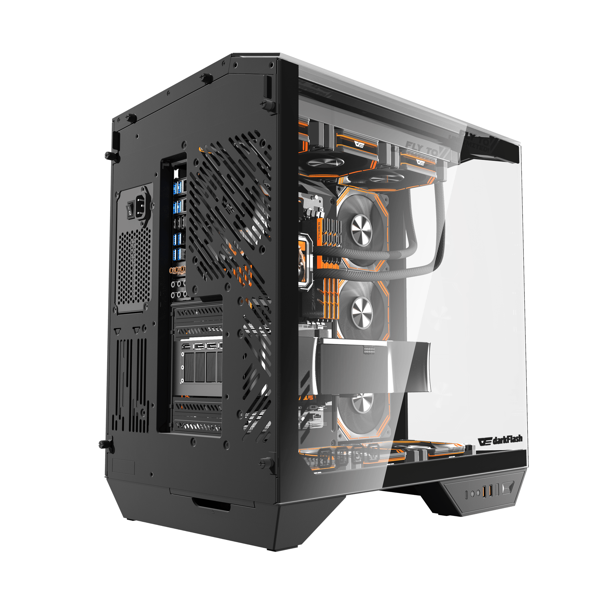 Darkflash DK415P Micro-ATX 机箱- White 白色