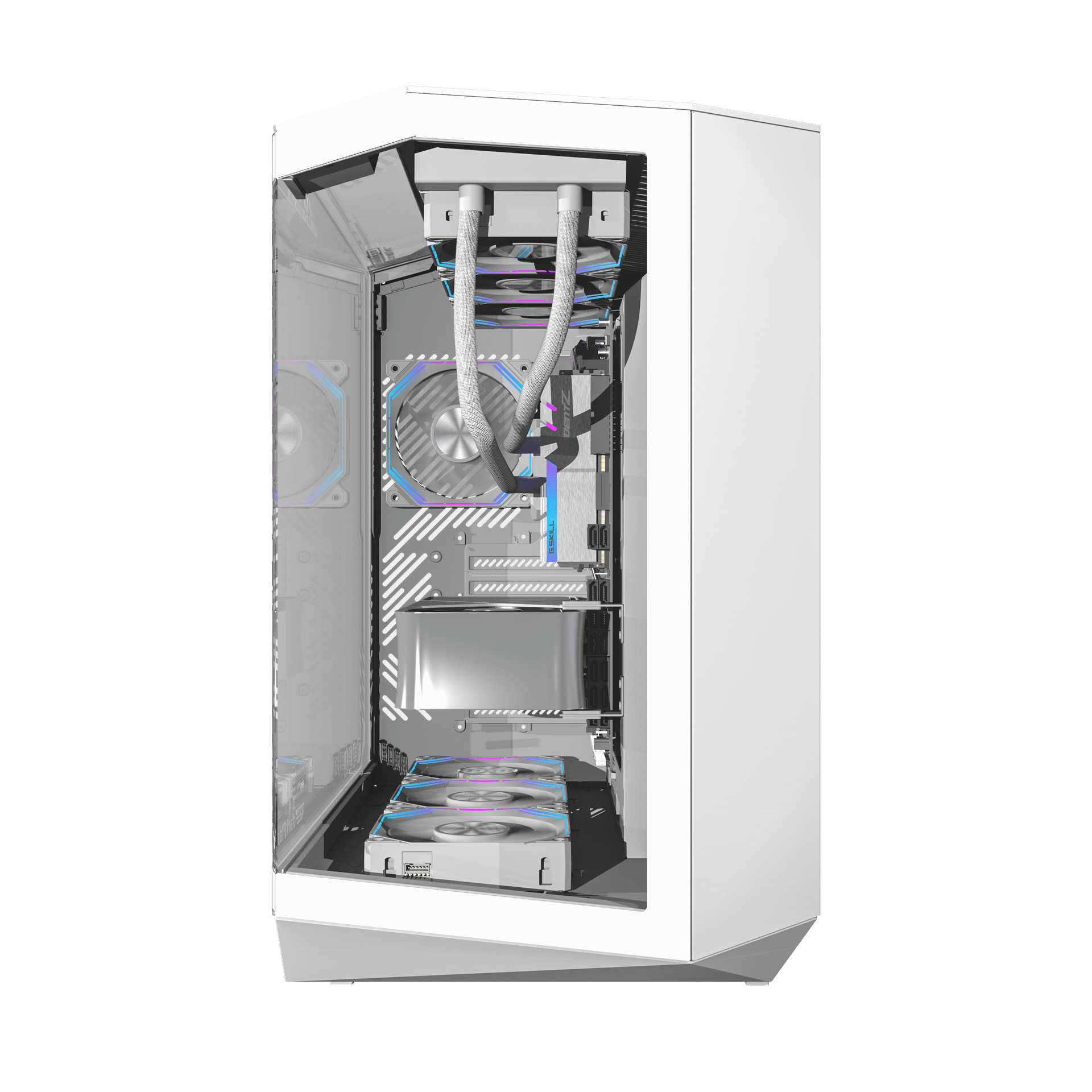 Darkflash DK415P Micro-ATX 机箱- White 白色