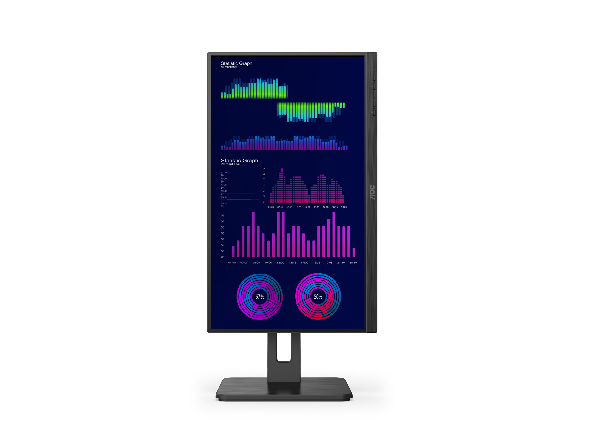 AOC 22P2Q 22" FHD IPS 75Hz Monitor 萤幕102% sRGB 内建喇叭