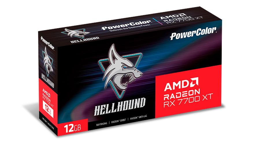 PowerColor Fighter Radeon RX 7700XT HELLHOUND 12GB