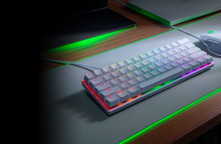 Razer Huntsman Mini - Linear Red Optical Switch - US - Mercury 電競遊戲鍵盤 (線性紅軸)