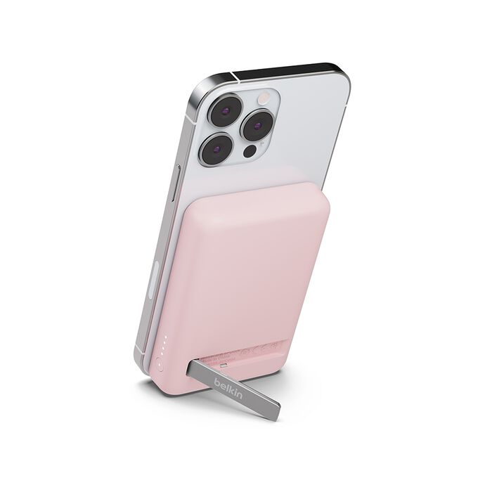 Belkin Boost Charge 5000mAh 便攜式磁力無線行動電源 內置支架